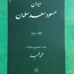 خرید کتاب دیوان مسعود سعد سلمان دو جلدی تصحیح محمد مهیار