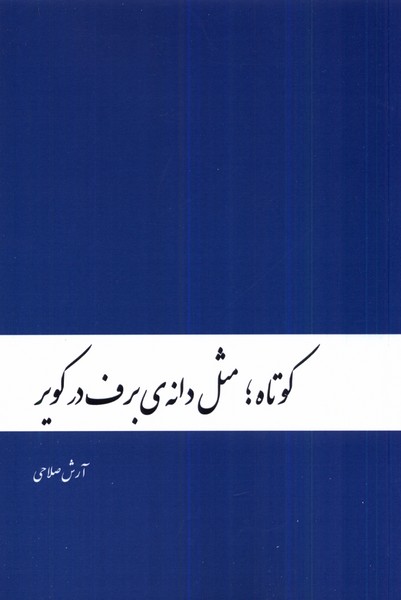 296235 خرید کتاب کوتاه مثل دانه برف در کویر اثر آرش صلاحی نشر دنیای نو