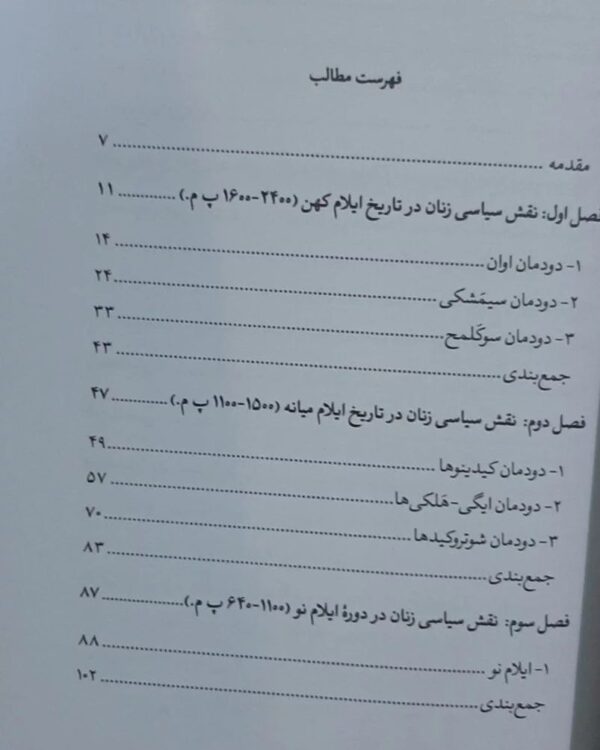 کتاب زن در تمدن ایلام اثر اسفندیار رحمتی کیا نشر آوشت - تصویر 3
