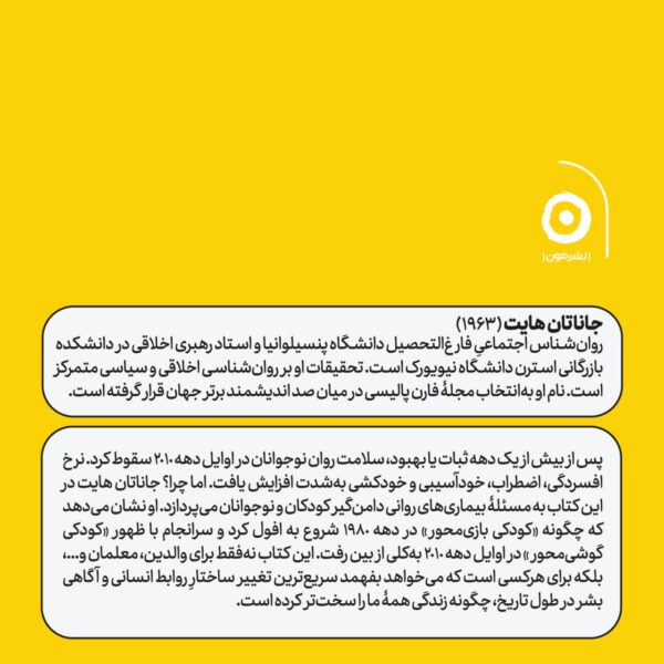 خرید کتاب اضطراب نسل زد اثر جاناتان هایت ترجمه صدرا صمدی دزفولی نشر مون - تصویر 2