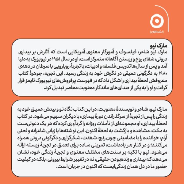 خرید کتاب لحظه بیداری (زیستن آگاهانه در اکنون) ترجمه تینا پارسامند نشر مون