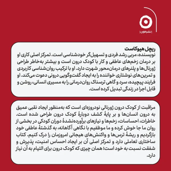 خرید کتاب ژورنال مراقبت از کودک درون اثر ریچل هیوکاست نشر مون