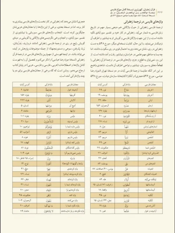 خرید کتاب قرآن زعفرانی (کهن ترین نسخه کامل مورخ فارسی) تصحیح مرتضی کریمی نیا - تصویر 5
